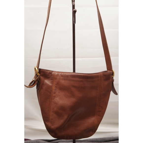 Vintage 90's Coach Monterey Hobo Lightweight United States British Tan Handbag - Picture 10 of 13